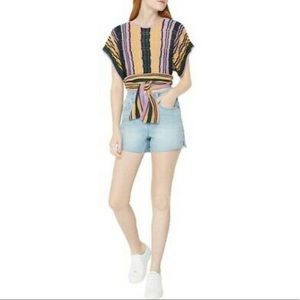 BCBGGENERATION CROCHET WRAP, SMALL, FREE SHIPPING!